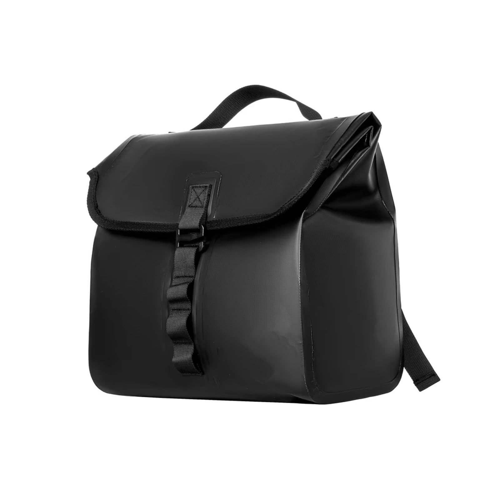 Borsa Laterale Per Moto In PU Universale Impermeabile Per Grande Capacità Per Viaggio Appesa Il Bagaglio A Mano In Bicicletta Con Manici Sacche Moto(Black)
