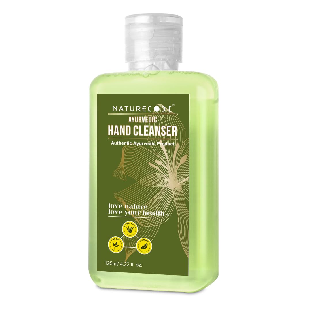 Nature Code Ayurvedic Hand Cleanser for All Skin Types - Kills Germs, Removes Bacteria, Maintains Skin pH - Herbal Formula – 125ml-image-14
