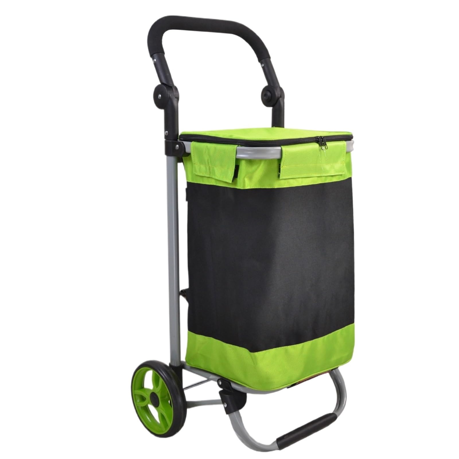 Dannmpx Grün Shopping Trolley Shopping Cart With Large Capacity Bag Portable Trolley For Grocery Utility Cart(Grün)