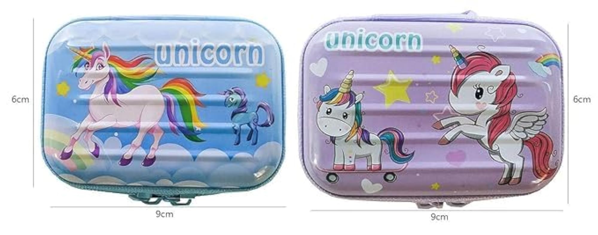 Unicorn Coin Purse, Mini Zipper Wallet Case with Handle