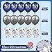 50th Blue Birthday Balloons Decorations, 15PCS Navy Blue Silver 50th Birthday Balloons for Men Women 50 Anniversary Birthday Party Decor Latex Inflatable Clear Confetti Balloon Indoor Outdoor Supplies