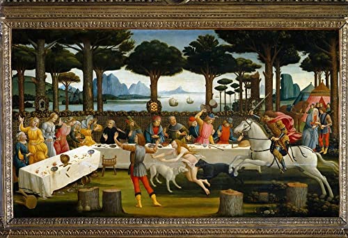 Tableau Botticelli poster art mural déco chambre vintage 60x90