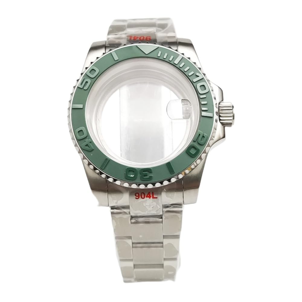 40mm Stal Nierdzewna Koperta Zegarka + Bransoleta, Pasuje dla NH35 NH36 Mechanizm Automatyczny 28,5 Tarcza Zegarek Bezel Korona Mod Kit dla Rolex Submariner