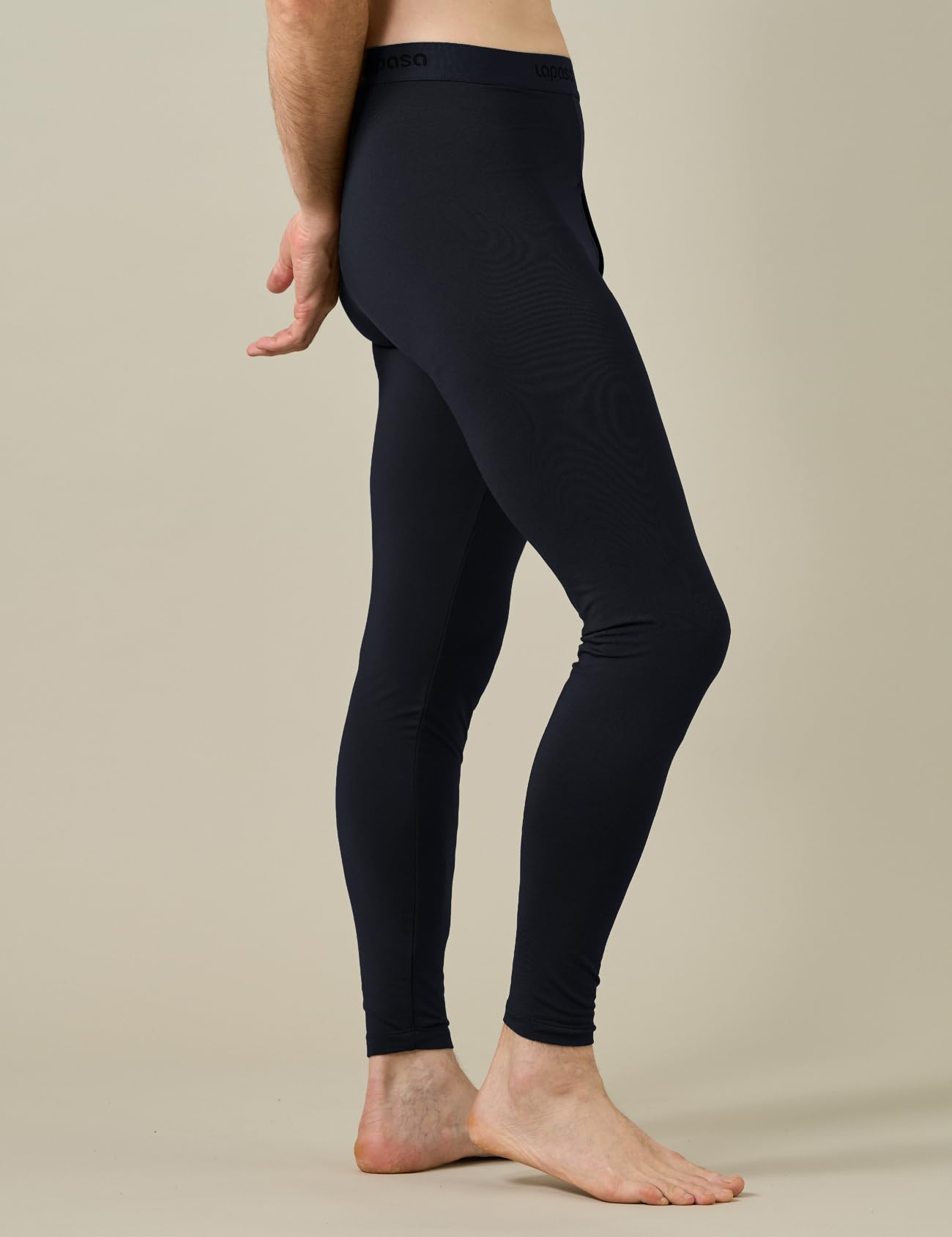 LAPASA Pacco da 2 o 1 Calzamaglie Termica Uomo Fodera in Pile Medio/Pesante Pantaloni Termici Sportivi Strato Base Biancheria Intima Leggings Caldi M10/M25/M56