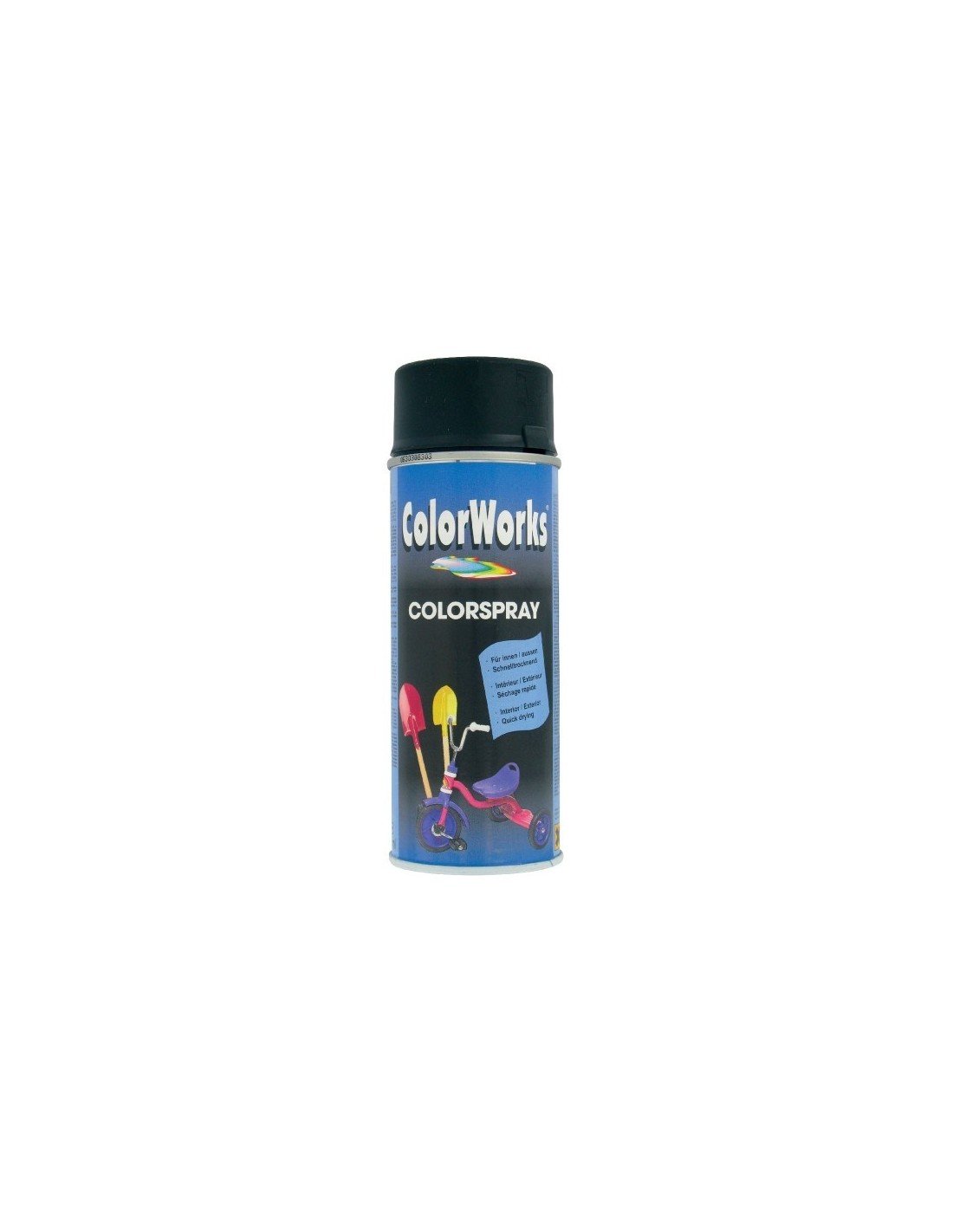 MOTIP Color Works Halbmatiger Schwarz Spray 400 ml für Profis im Make-up-Bereich bei der Hautpflege.
