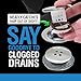 TubShroom Tub Drain Hair Catcher, Chrome – for Bathroom Drains, Fits 1.5” – 1.75” Bathtub and Shower Drains, White
