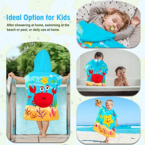 Huanlang Kids Hooded Beach Towel For Boys Girls,Bath Pool Beach Poncho Towels Super Soft & Absorbent Cotton Towel Childrens Starfish Beach Towels For Toddler 0-7 Years Old thumb #6