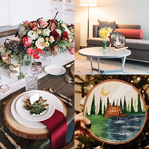 Fuyit Dischi Legno Senza Buco Diametro 16-18cm 4