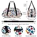 Polka Dots Fashion Gym Travel Duffle Bag for Women & Men with Front Zipper Pocket for Sports, Overnight, Weekender, Carry On,Workout & Dance Bag,Funny Circle,18.9 * 8.7 * 10.6 in