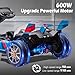 JoyWheels 36V Licensed BMW Electric Go Kart, 7.5 MPH Drift Kart with 600W Motor, Outdoor Driftable Kids Race Pedal Go Karting Car w/Adjustable Seat, Lights, for 6 Years Old, Blue
