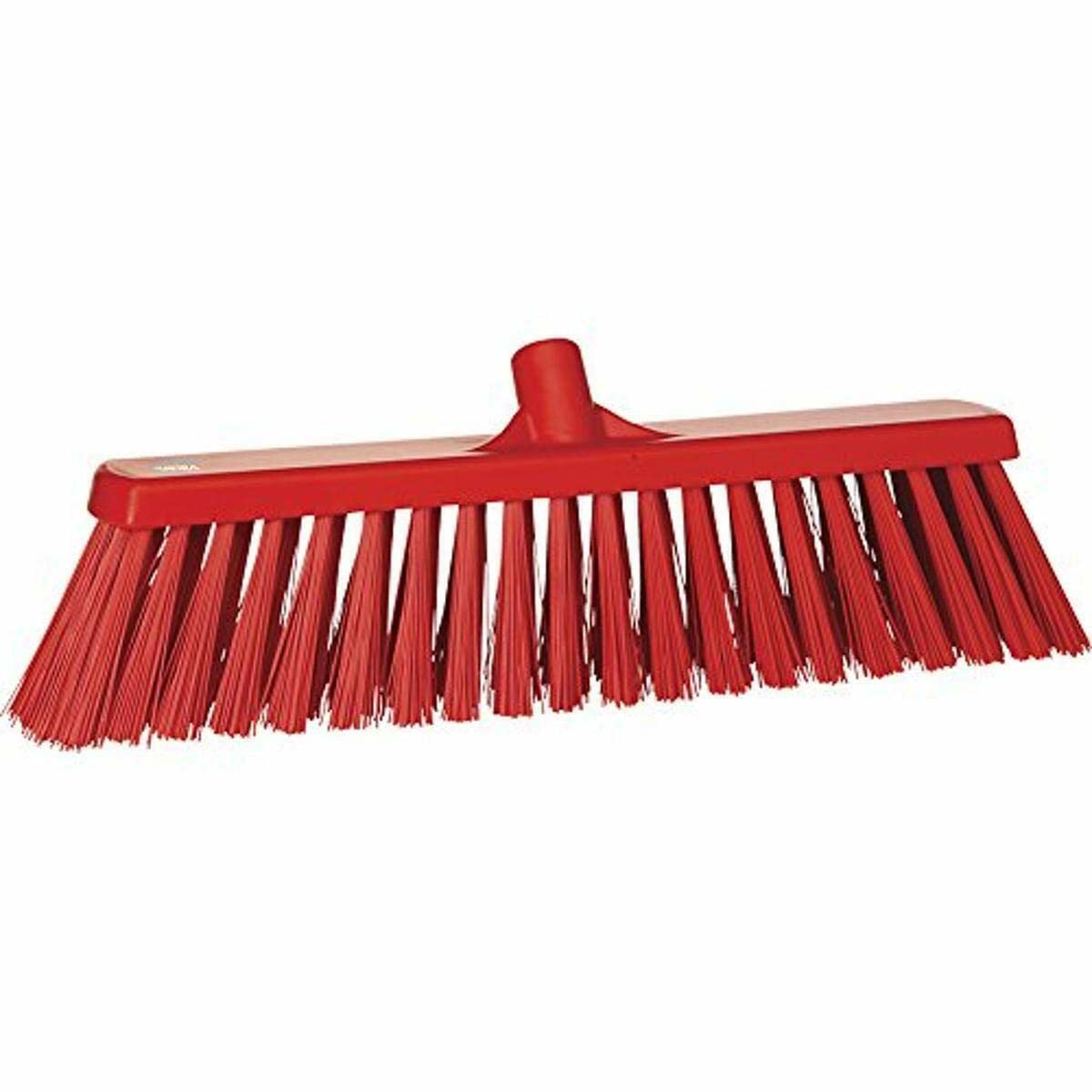 Vikan 29204 Broom,Push,Stiff,20.5",PP/PET,Red