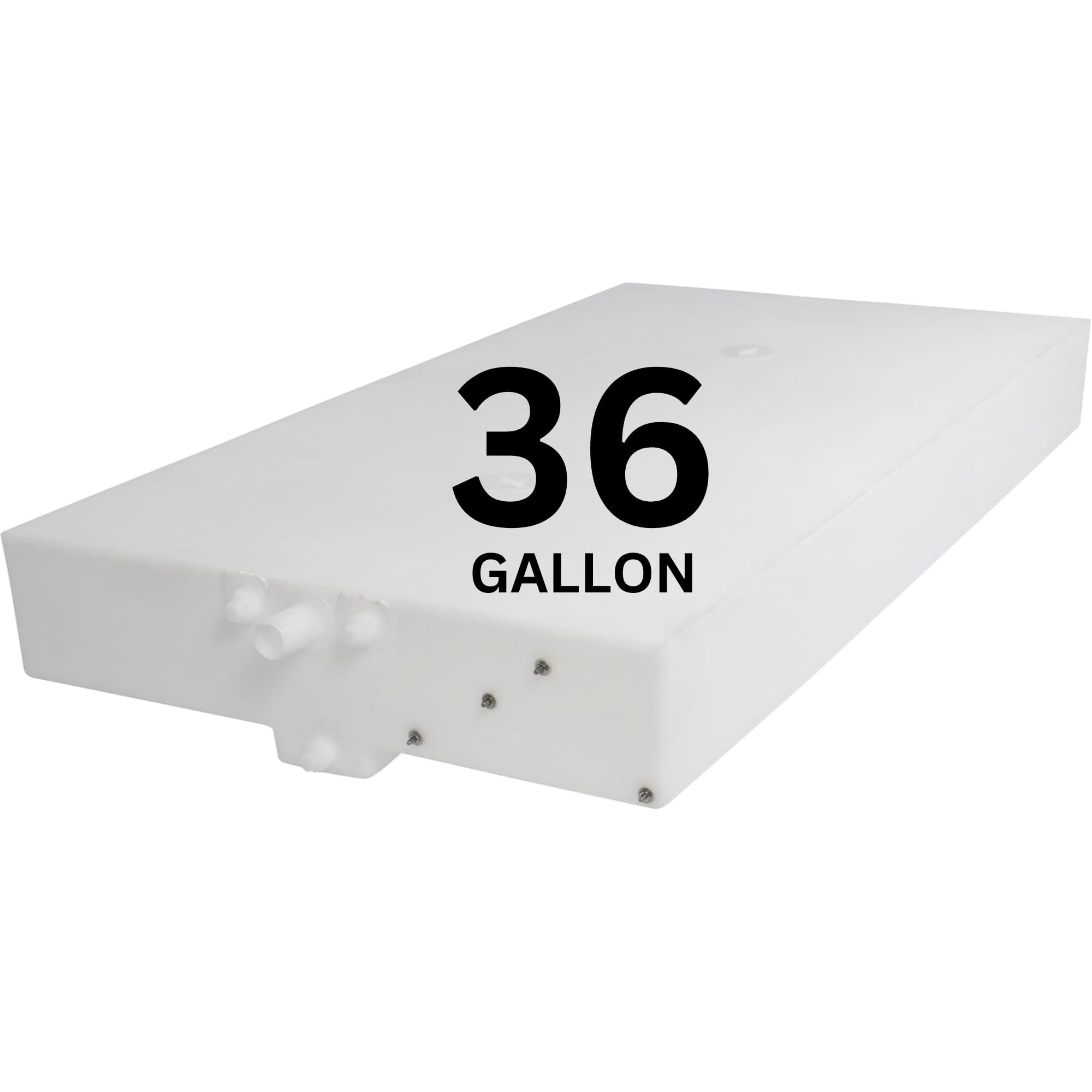 36 Gallon RV Fresh Water Tank, Potable Water Storage Tank for Drinking, Cooking, Cleaning, Showering, for Campers, Trailers, Motorhomes, RVs, Low-Profile Shape, 54" x 28" x 7.5" (WT-1337)