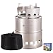 RoryTory Portable Stainless Steel Camping Gasifier Twig Stove - Compactible Design - Wood Backpacking Stove Camp Mini Portable Woodburning Fire Lightweight Stove Set - Compact for Survival Kit
