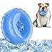 Lewondr Jouet à Mâcher pour Chien Congelable, Jouet de Refroidissement Interactif en Forme de Pneu pour Animal de Compagnie de Taille Petit Moyen, Jouet pour Chien en Été de Nettoyage des Dents, Bleu