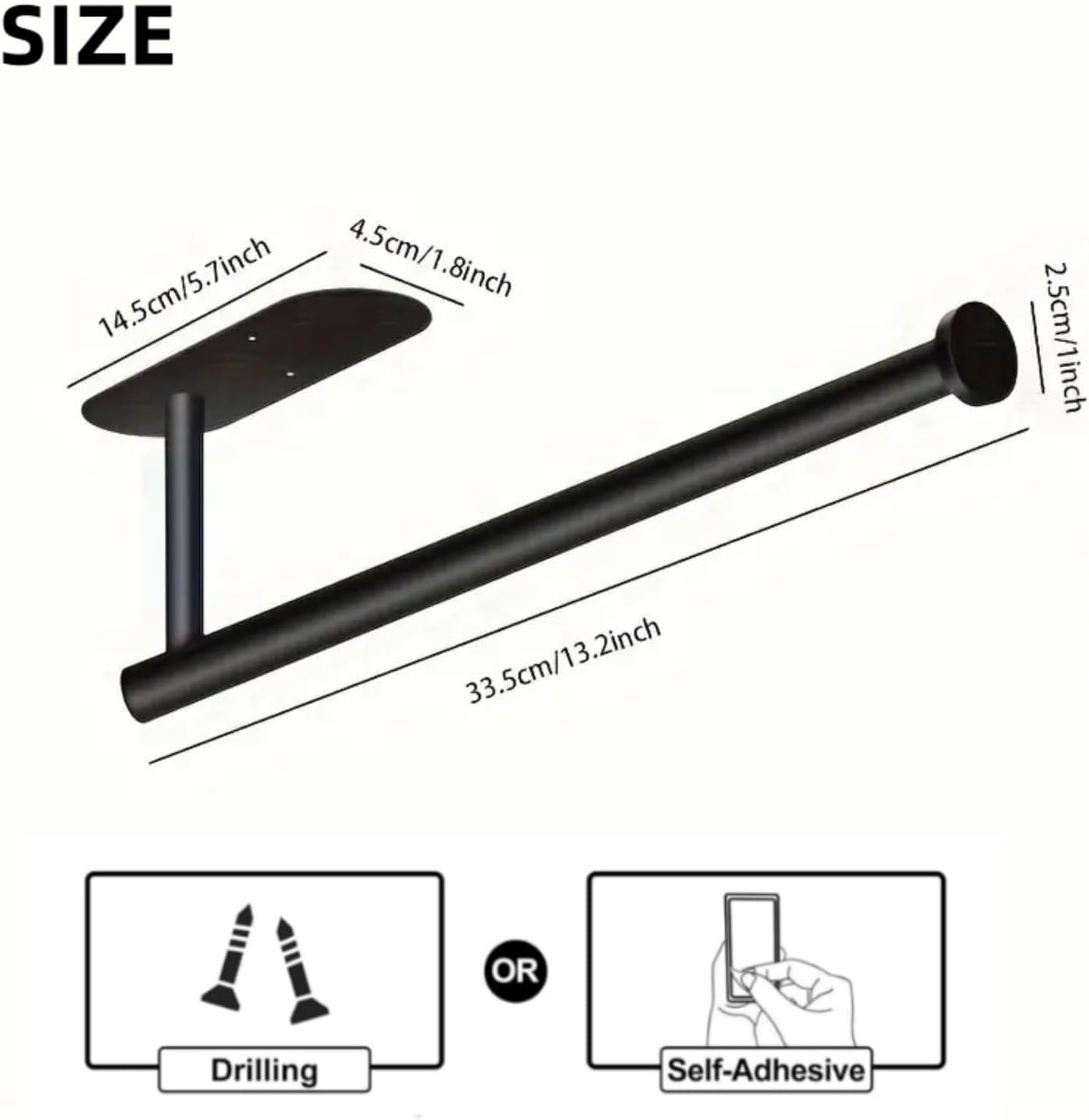 Portarotolo Carta Cucina Adesivo - Acciaio Inox, Per Parete O Armadi, Argento - Foto 4