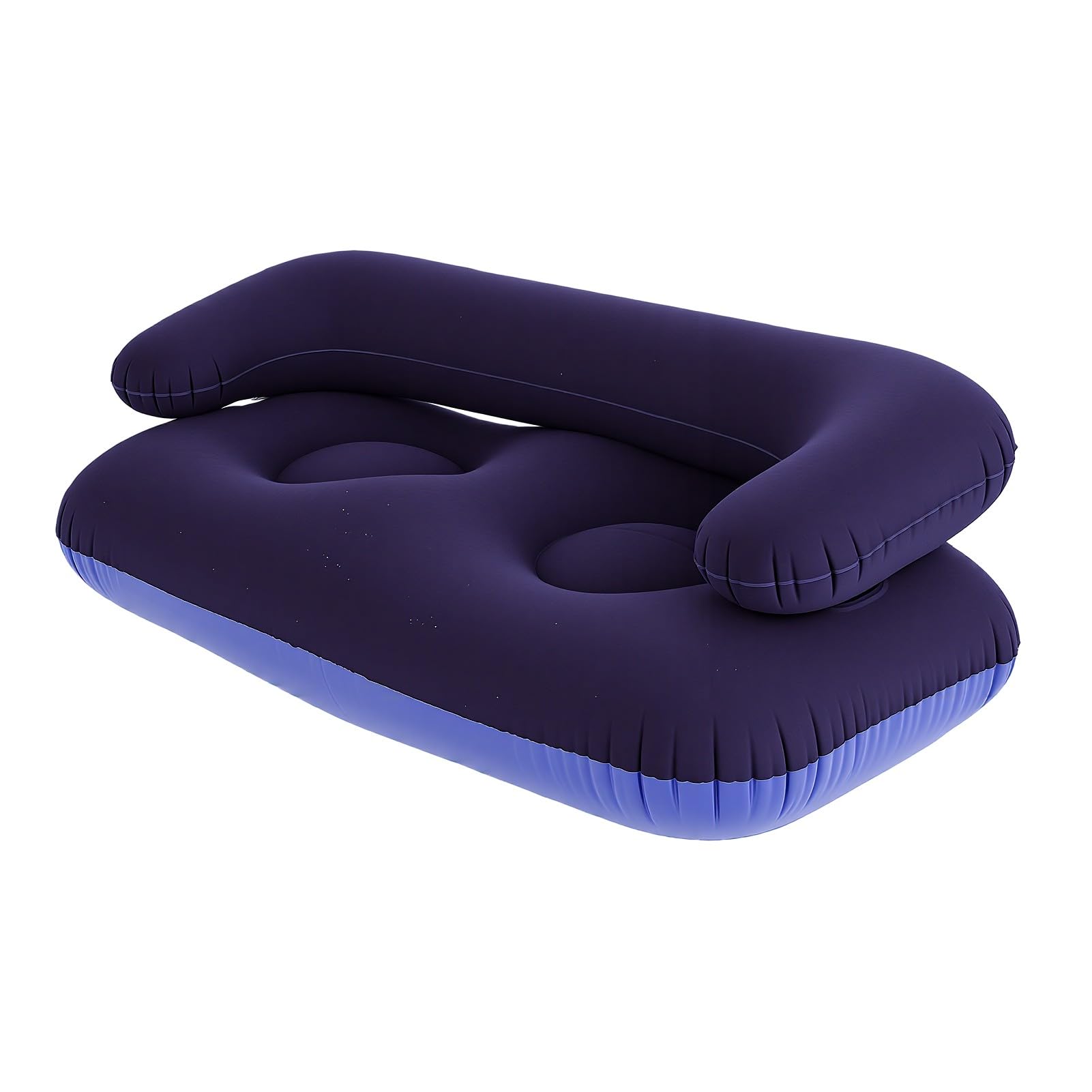 XUMIUZIY Sofá Inflable con Portabilidad para 2 Personas (Azul Oscuro)