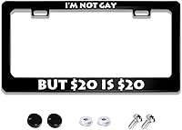 Vista 9 de Marco de matrícula con bandera cubana, acero inoxidable, patriótico, negro, con 2 agujeros y tornillos, 12 x 6 pulgadas, decoración para vehículos