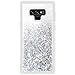 Caka Glitter Case for Galaxy Note 9 Case Liquid Bling Shiny Sparkle Flowing Floating Luxury Fashion for Women Girls Soft TPU Clear Glitter Cover Phone Case for Samsung Galaxy Note 9 (Silver)