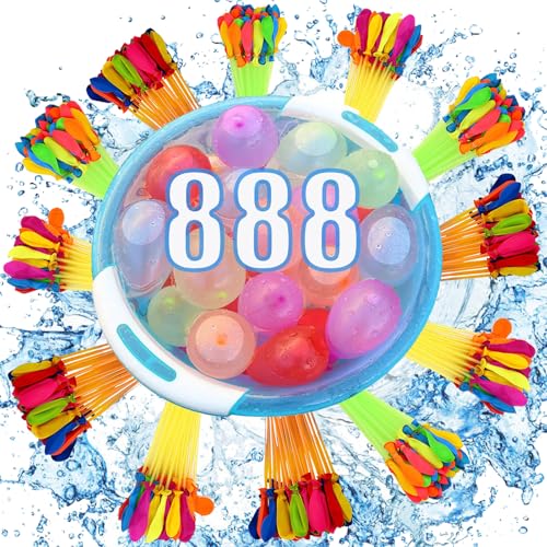 YELINTIAN - YELINTIAN Quick Fill Water Balloons, Quick Filling And Tying Knots, Colorful Self-Sealing Summer Splash Fun Water Balloons,Outdoor Water Toys for Friends (888) - -29%