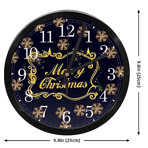 Horloge murale à quartz dorée et raffinée pour décoration chic - 5
