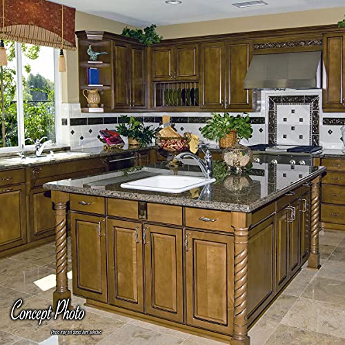 Architectural Products By Outwater 35-1/4 In. High X 5 In. Wide X 5 In. Depth Unfinished North American Solid Hard Maple Rope Kitchen Island Leg #TOP6