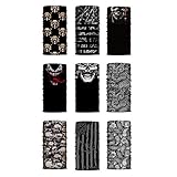 Der Bandanas Multifunktionstuch ist Hergestellt aus Mikrofaser Polyester und verwenden Sie nahtlose Konnektivität, sehr dehnbar, atmungsaktiv und bequem, Atmungsaktiv ist und Ihr Gesicht bei allen Arten von Outdoor-Aktivitäten ohne unangenehmes Gefühl gut schützt. Geeignet für sowohl Casual und verschiedenen Sportarten.