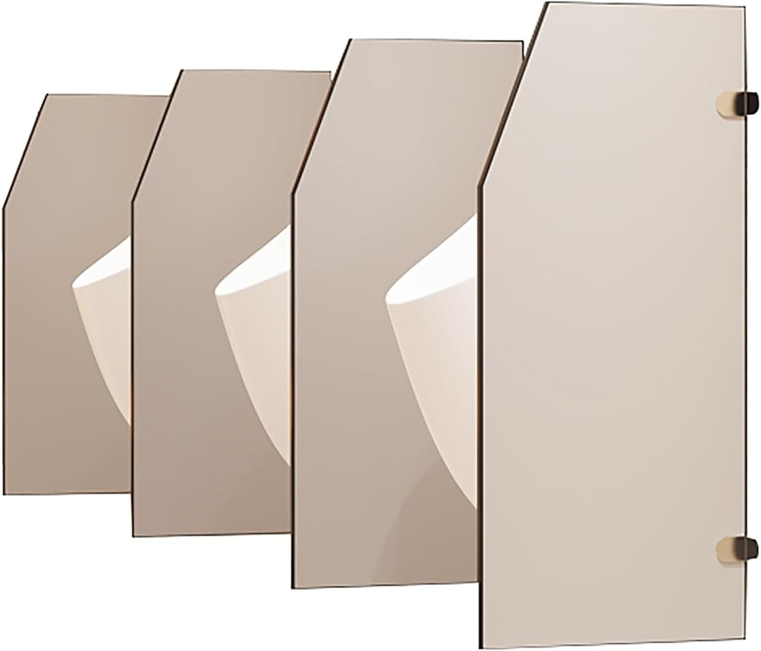 Urinal Divider Screen Panel Toilet Partition Wall-Mounted Urinal Screen Toilet Partition, Men‘s Urinal Privacy Screen Divider Partition, for Hotel/Schools/Kindergartens/Shopping Ma