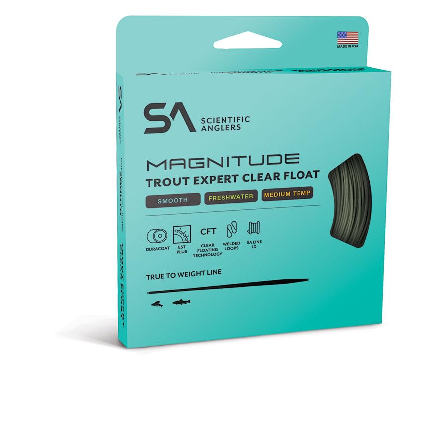 Scientific Anglers Magnitude Smooth Trout Expert 10' Clear Float Tip - Sage Green/Clear - Fly Line - WF5F