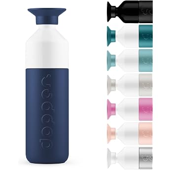 Dopper Insulated Thermos Bottle 350ml 580ml 1L - Stainless steel drinking bottle - Coffee mug to go - Thermo mug for coffee tea - Double-walled leak-proof keeps cold for 24h / hot for 9h