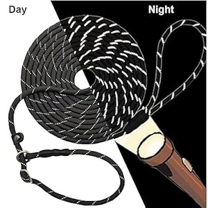 BTINESFUL-10FT-15FT-20FT-Anti-Choke-Slip-Lead-Dog-Leash-Reflective-13-Rope-Leash-Long-Training-Lead-for-Small-Medium-Dogs-Black - Cucciolini Doodles   BTINESFUL-10FT-15FT-20FT-Anti-Choke-Slip-Lead-Dog-Leash-Reflective-13-Rope-Leash-Long-Training-Lead-for-Small-Medium-Dogs-Black