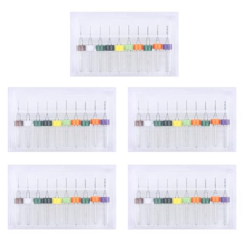 Miniatura 7 de Juego de 50 brocas PCB para flauta en espiral de carburo de 0.012 in-0.047 in para placa de circuito de impresión, joyería Dremel grabado CNC (5