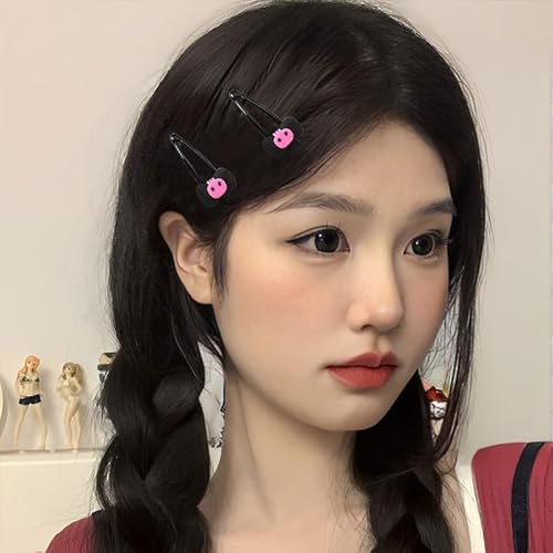Xiyantiji Skull Bowknot Hair Clips For Girls, Teens & Women - Gothic Y2K Black Hair Accessories thumb #3