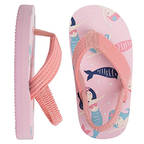 Image of Boys Girls Strap Flip Flops Sandals Cute Cartoon Unicorn Shark Toddler Flip Flop Kids Pool Beach Flat Slide Summer Water Shoes