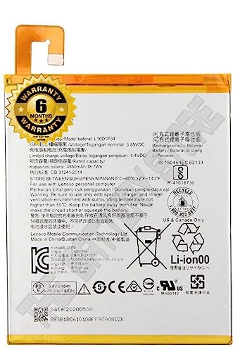 Image of THE BATTERY STORE Original L16D1P34 Battery for Lenovo Tab 4 8 Plus - 4850mAh Battery with 6 Months Warranty. (for Lenovo L16D1P34)