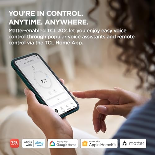 TCL 8000 BTU Smart Window Air Conditioner with Dehumidifier, Remote Control - image 2