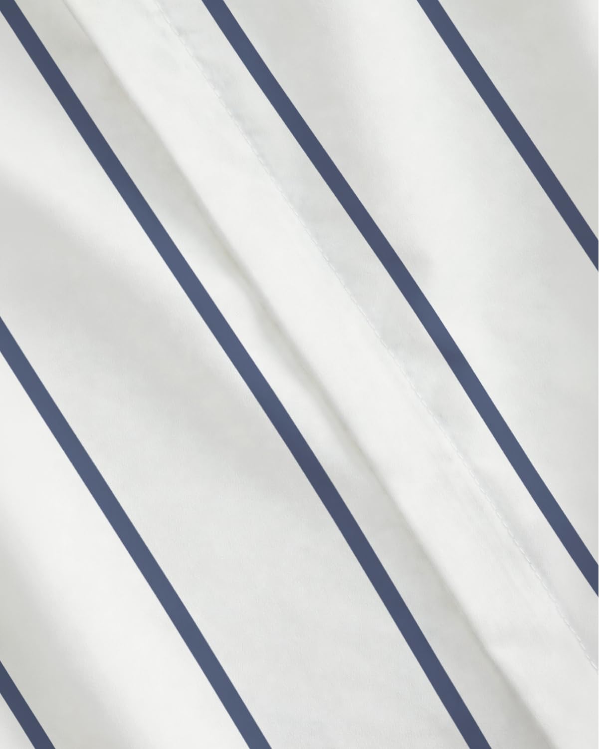 Duvet Cover King Size - Stripe Duvet Cover - 3 Piece - Navy Stripe