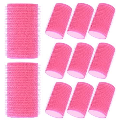 Beaupretty 12pcs Self Grip Hair Rollers Set Sponge Hair Curler Adhesive Hair Styling Roller Professional Hairdressing Tools for Women Home hair Salon (Rosy and Blue) Beaupretty 12pcs Self Grip Hair Rollers Set Sponge Hair Curler Adhesive Hair Styling Roller Professional Hairdressing Tools for Women Home hair Salon (Rosy and Blue)
