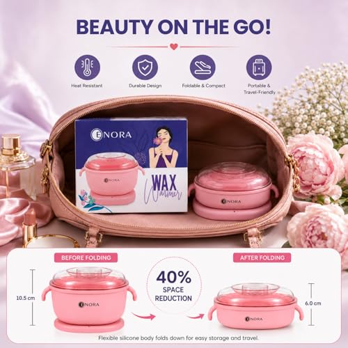 Image of Silicone Wax Heater | Portable and Easy-to-Use Electric Waxing Heater Machine Electric Hot Wax Warmer Machine | Wax Heater for Waxing for Women | Non-Stick Wax Warmer