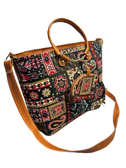 Sling Bags for Women With Mini Wallet I Ethnic Ladies Printed Purse |Combo Handbag | Shoulder Bag (B0DFHQMFXS) Amazon Price History, Amazon Price Tracker