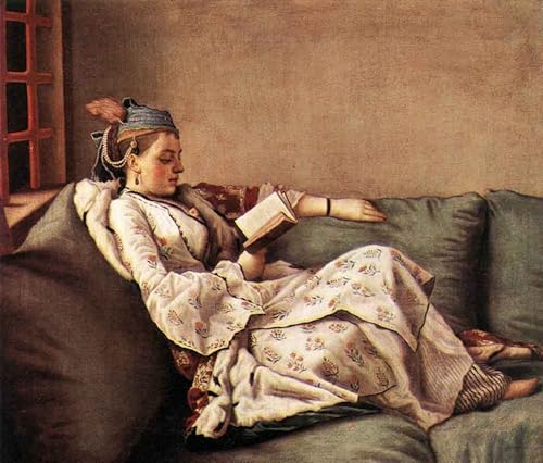 Murales lienzo decorativo de Jean-Étienne Liotard, reproducción artística de 60x90cm para dormitorio