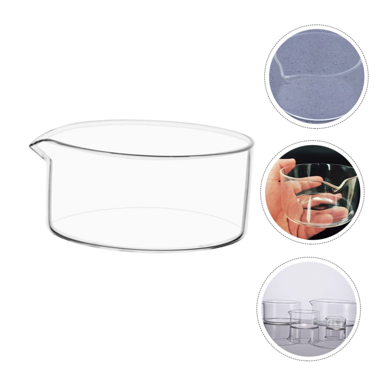 Cabilock Lot De 3 Récipients De Cristallisation En Verre Borosilicaté Résistants À La Chaleur Pour Fournitures De Cristallisation