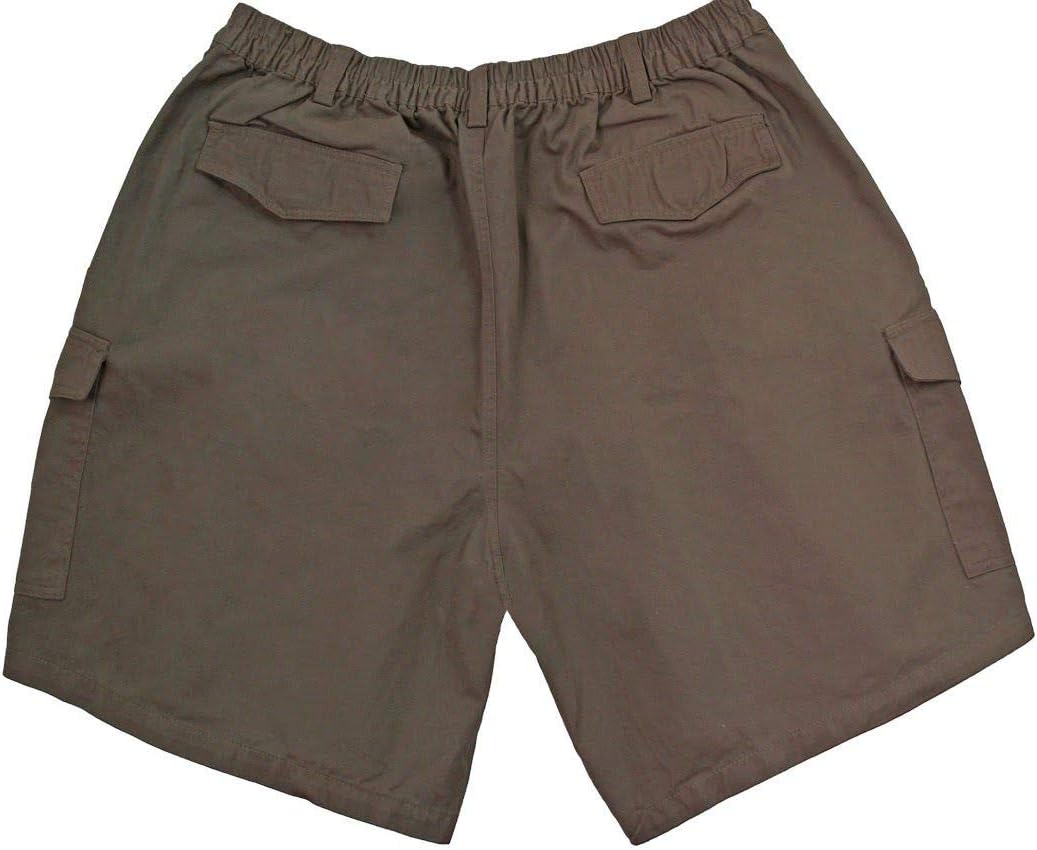 Full Blue Big Men's Cargo Shorts with Expandable Waist Size 50 Khaki #872D