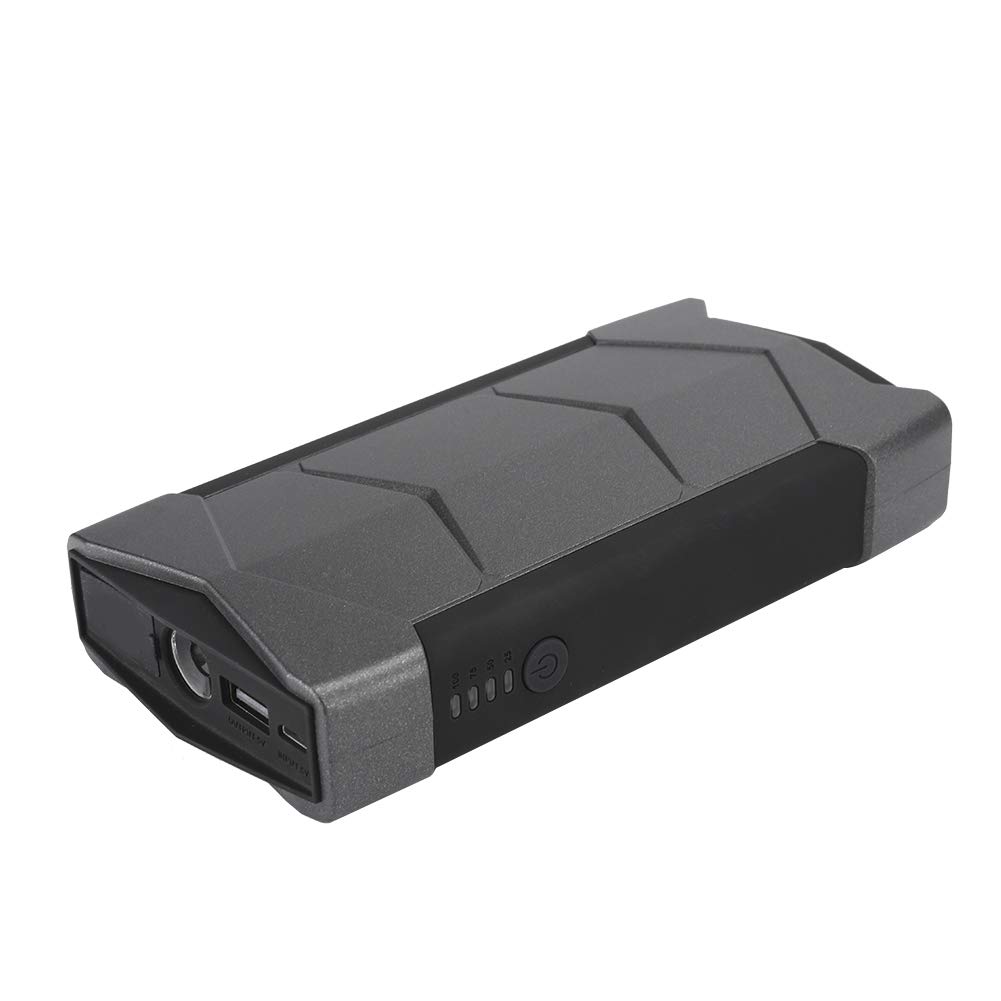 Arrancador de Batería de Coche Portátil, Cargador Negro de 12000mAh, Banco de Energía, Diseño Compacto, Kit de Emergencia, Impermeable, a Prueba de Polvo