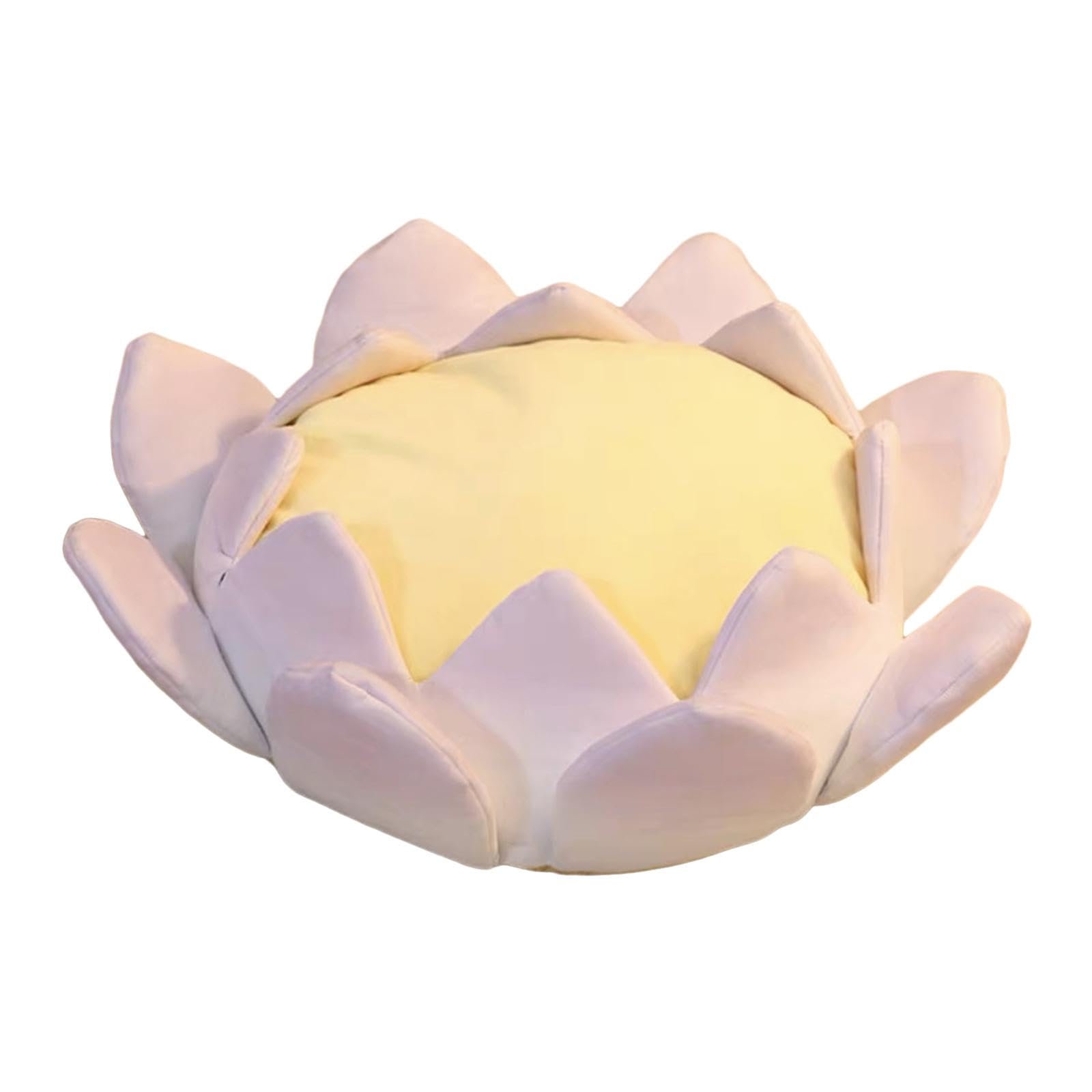 lotus cushion soft plush women lotus throne for living room yoga purple m