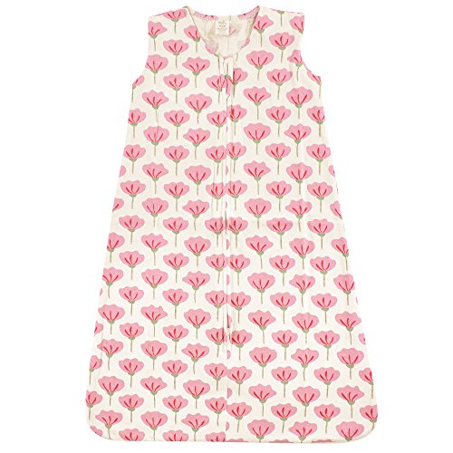 Image of Touched by Nature Unisex Baby Organic Cotton Sleeveless Wearable Sleeping Bag, Sack, Blanket, Tulip, 0-6 Months