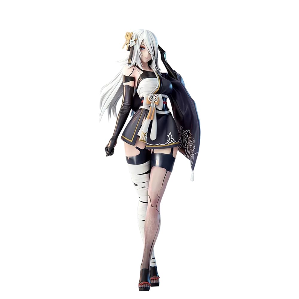 Zhongkaihua 2B Figure Standing Kimono 21.5CM Model Figurine 2B yorha Anime Game Girls Figures PVC Statue Collectibles Desktop Decorations Gifts