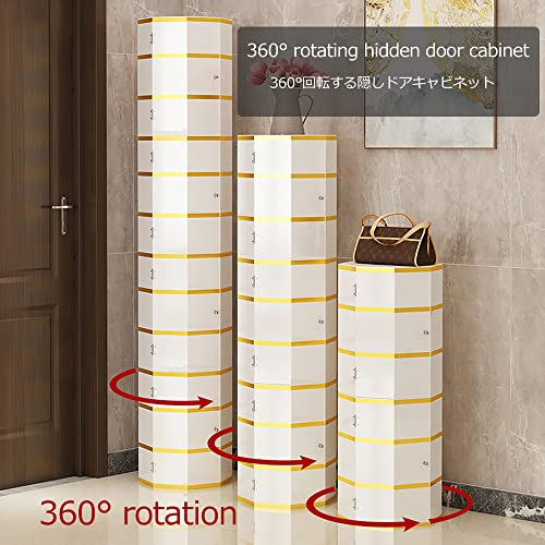 Placard encombré ? Optez pour l'étagère à chaussures rotative 360° fine - 6