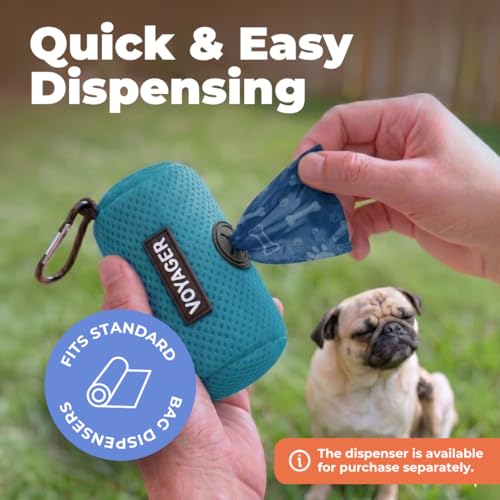 Image of Best Pet Supplies Dog Poop Bags for Waste Refuse Cleanup, Doggy Roll Replacements for Outdoor Puppy Walking and Travel, Leak Proof and Tear Resistant, Thick Plastic - Royal Blue, 150 Bags
