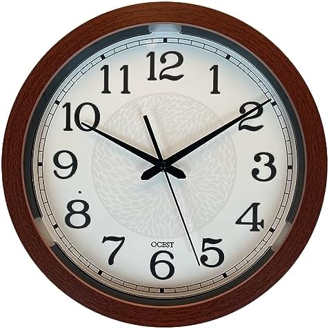 OCEST Luinous Wall Clock For Bedroo, 12 Inch Silent Battery-Operated Indoor Clocks For Living - View #4