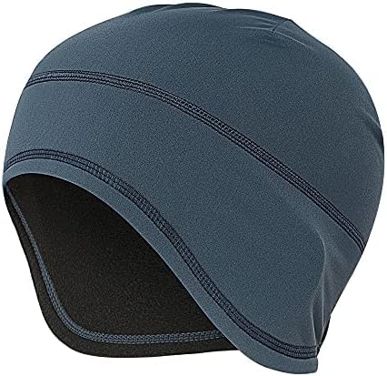 Arcweg Cycling Skull Cap Beanie Winter Cycling Hat Under Helmet for Men Women Running with Ear Cover Windproof Thermal Fleece Cycle Cap for Outdoor Sports Cycling Climbing Skiing
